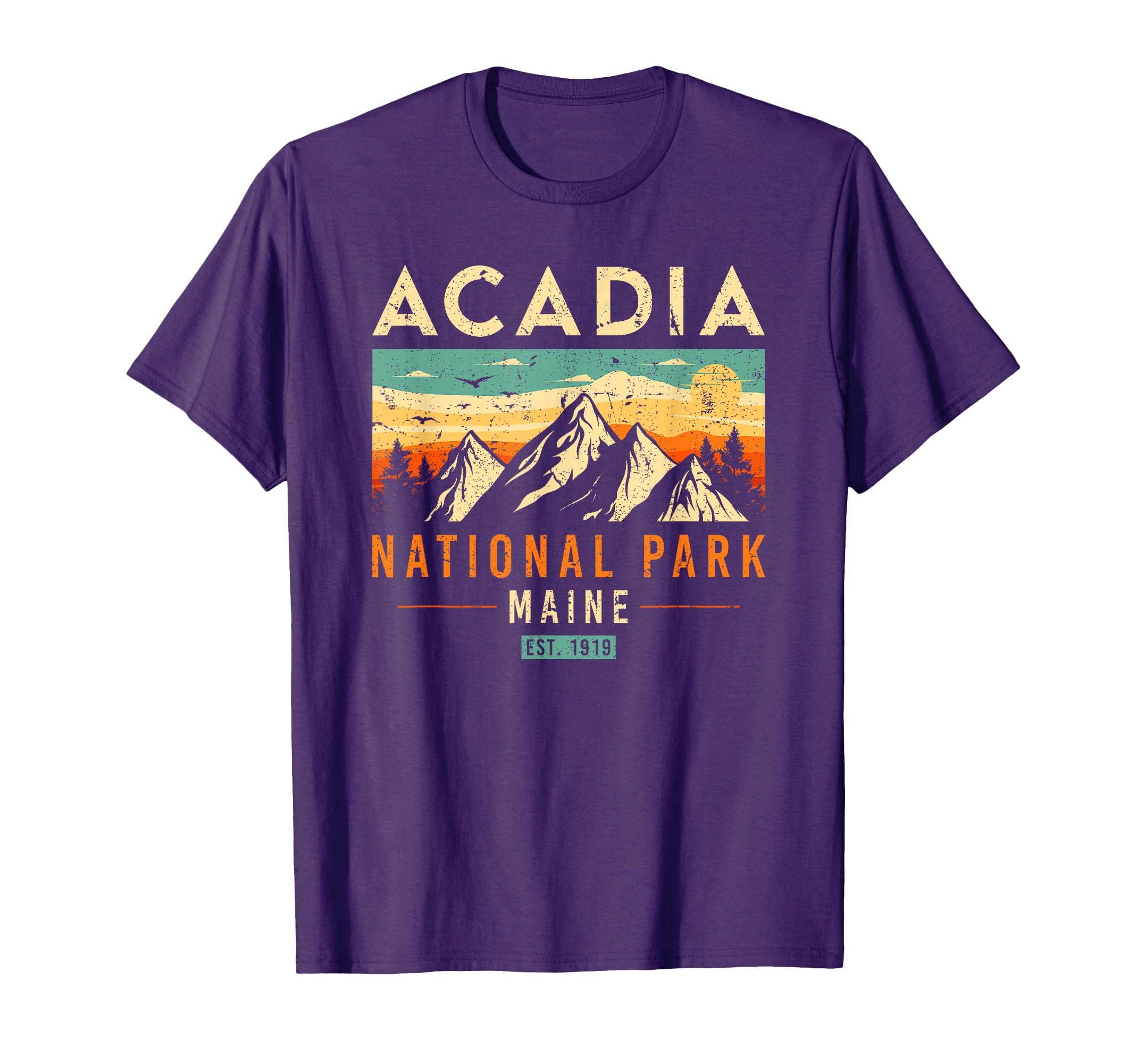 Acadia Est 1919 Maine National T-Shirt - Casual Everyday Wear for Adults - T-Shirt, Sweatshirt, Hoodie