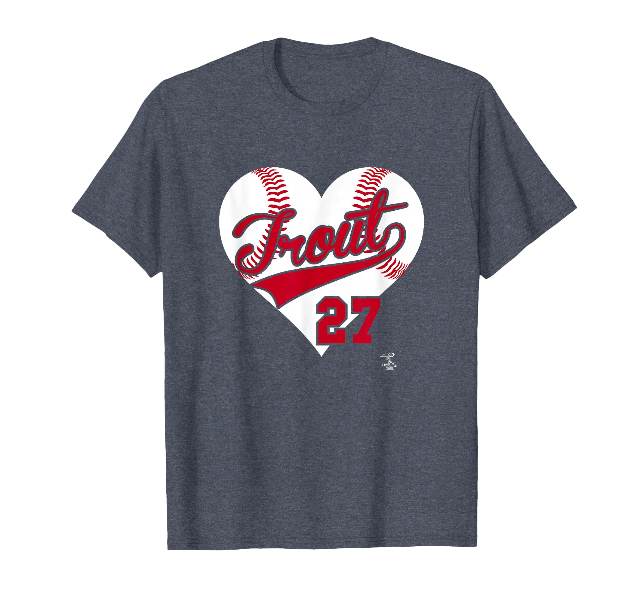 Mike Trout Baseball Heart Gameday T-Shirt - Minimalist Print Men Women - T-Shirt, Sweatshirt, Hoodie
