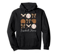 Baseball Mama Coquette Bow Baseball Mom Hoodie - Minimalist Print Unisex - T-Shirt, Sweatshirt, Hoodie