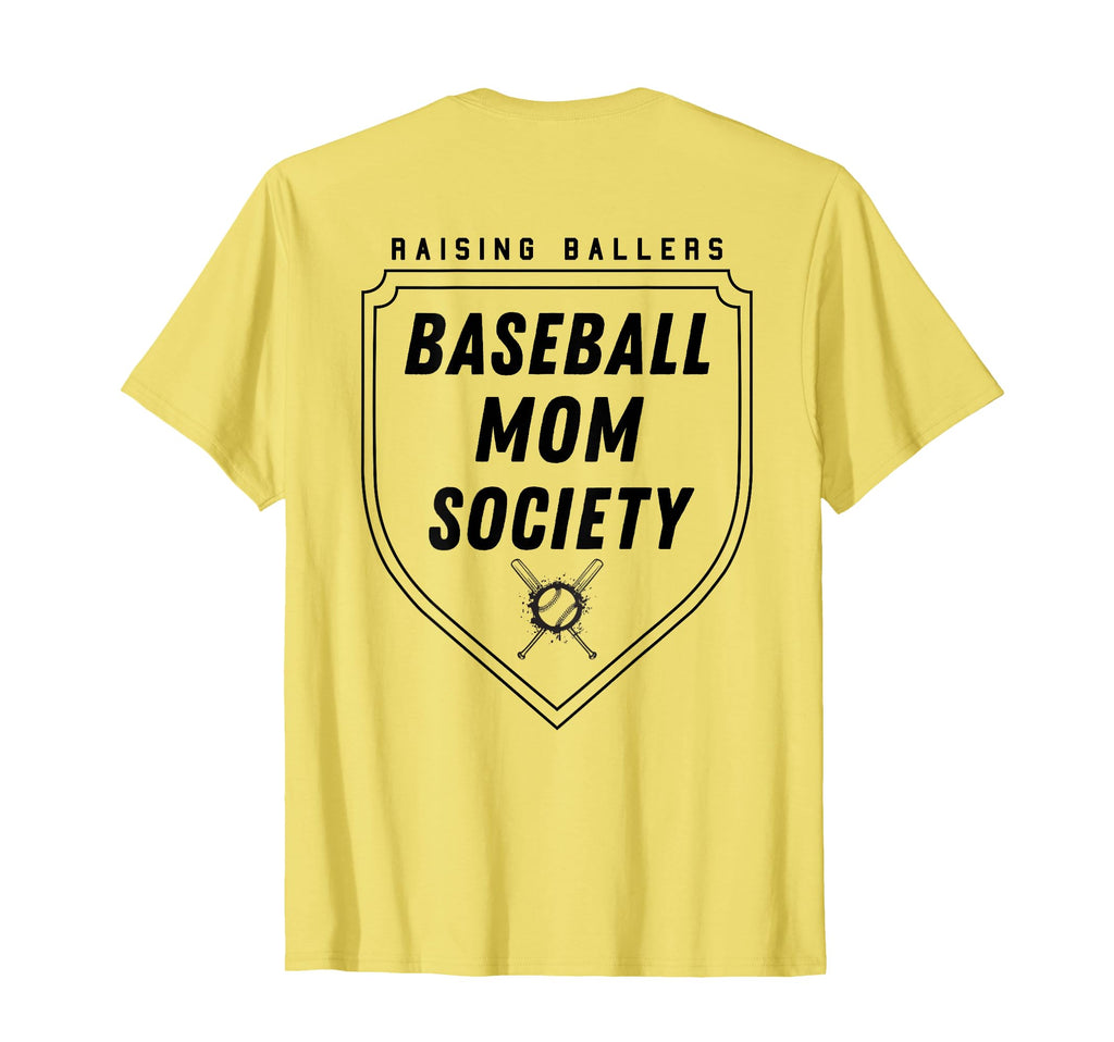 Raising Ballers Baseball Mom Society T-Shirt - Aesthetic Graphic Unisex - T-Shirt, Sweatshirt, Hoodie