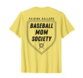 Raising Ballers Baseball Mom Society T-Shirt - Aesthetic Graphic Unisex - T-Shirt, Sweatshirt, Hoodie