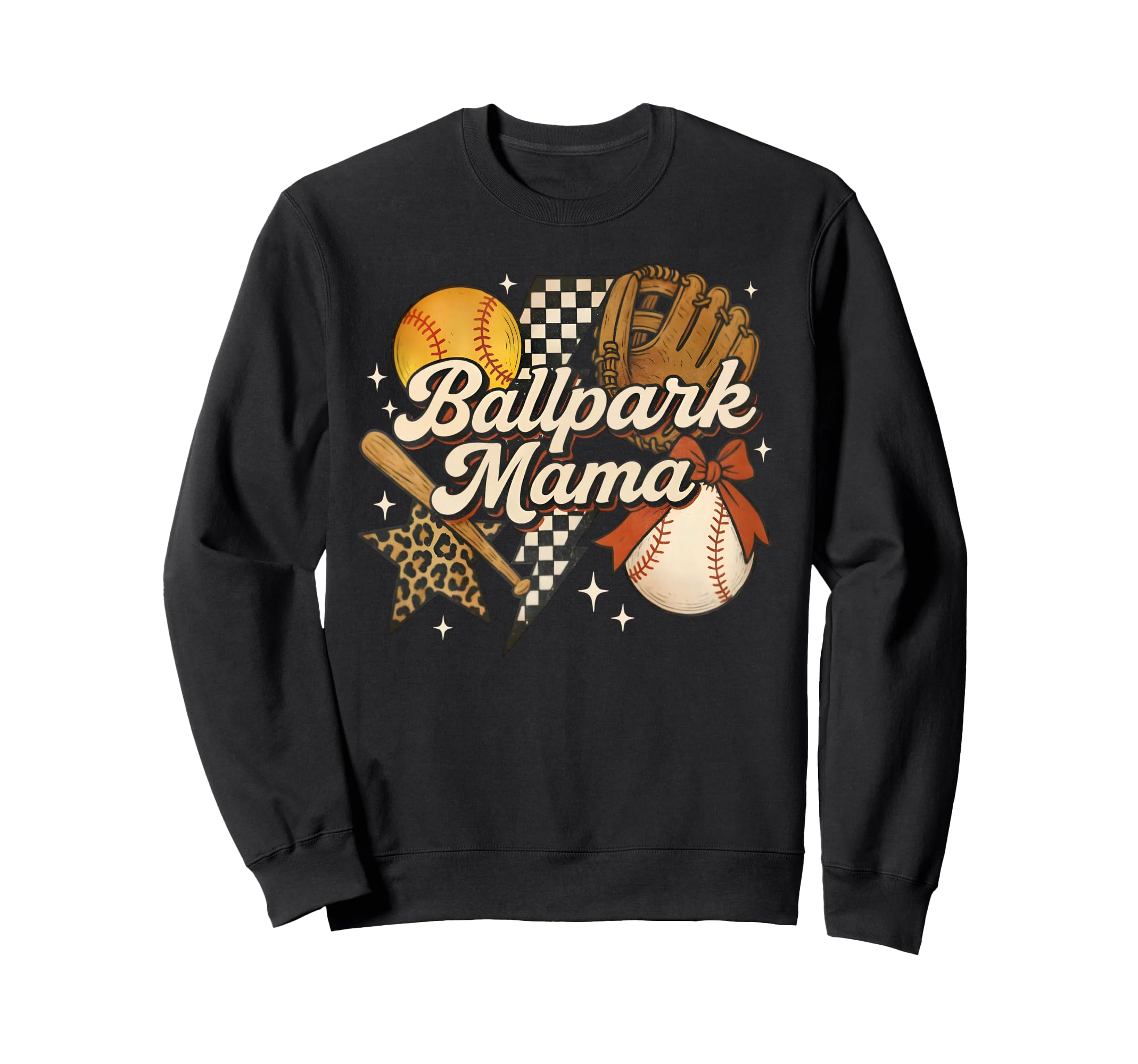 Ballpark Mama Baseball Mommy Game Sweatshirt - Aesthetic Graphic Men Women - T-Shirt, Sweatshirt, Hoodie
