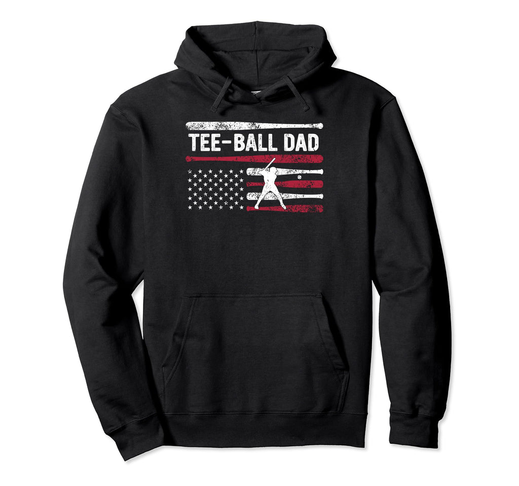 T Ball Dad Fathers Day Softball Hoodie - Custom Art Print for Adults - T-Shirt, Sweatshirt, Hoodie