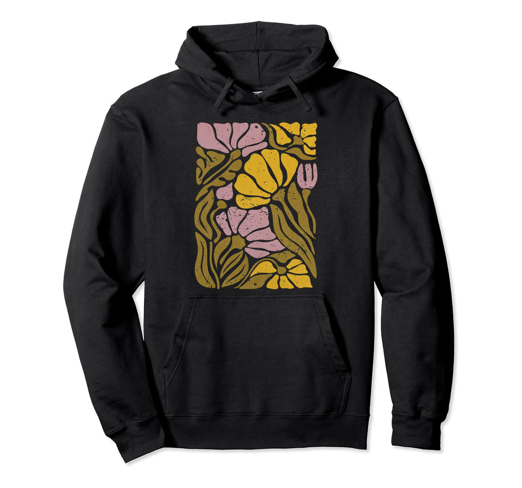 Boho Flower Botanical Wildflower Hoodie - Casual Everyday Wear for Adults - T-Shirt, Sweatshirt, Hoodie