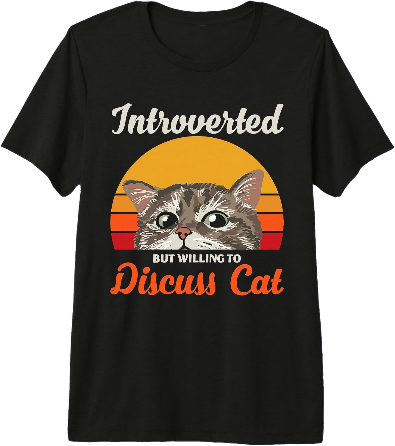 Introvert Cat Humor Co - Adult & Kids T-Shirts, Sweatshirts & Hoodies apparel design preview 1