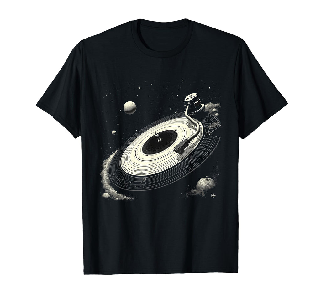Space Dj Shirts Solar System Vinyl T-Shirt - Trendy Graphic Men Women - T-Shirt, Sweatshirt, Hoodie