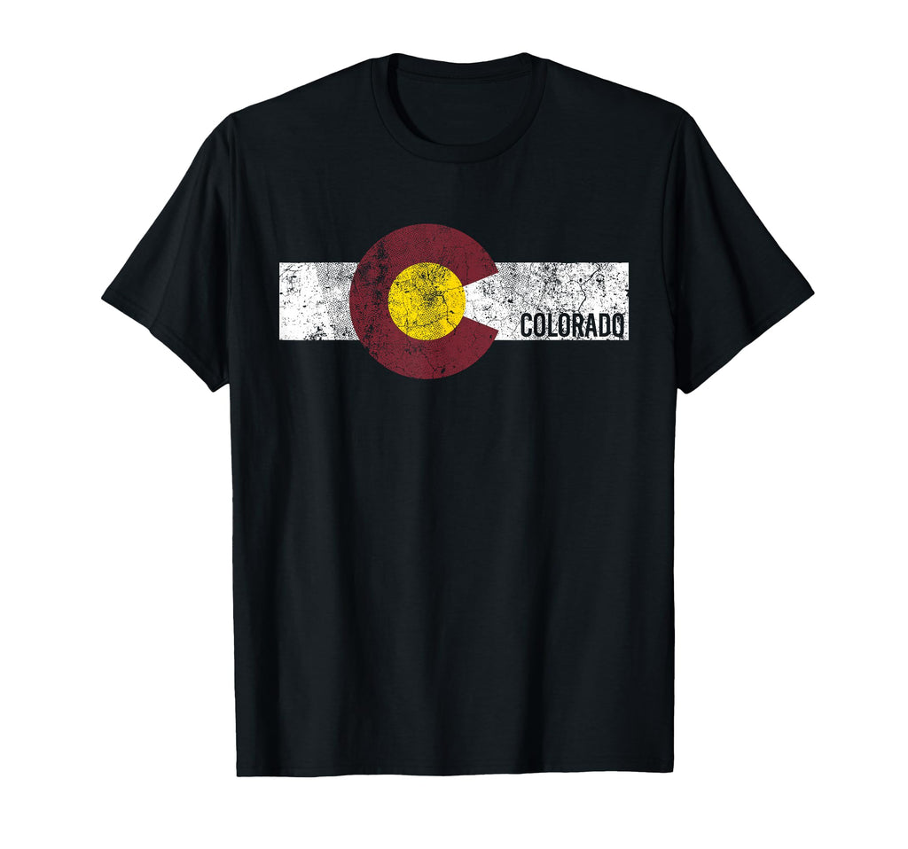 Colorado Flag Distressed T-Shirt - Graphic Print for Adults - T-Shirt, Sweatshirt, Hoodie