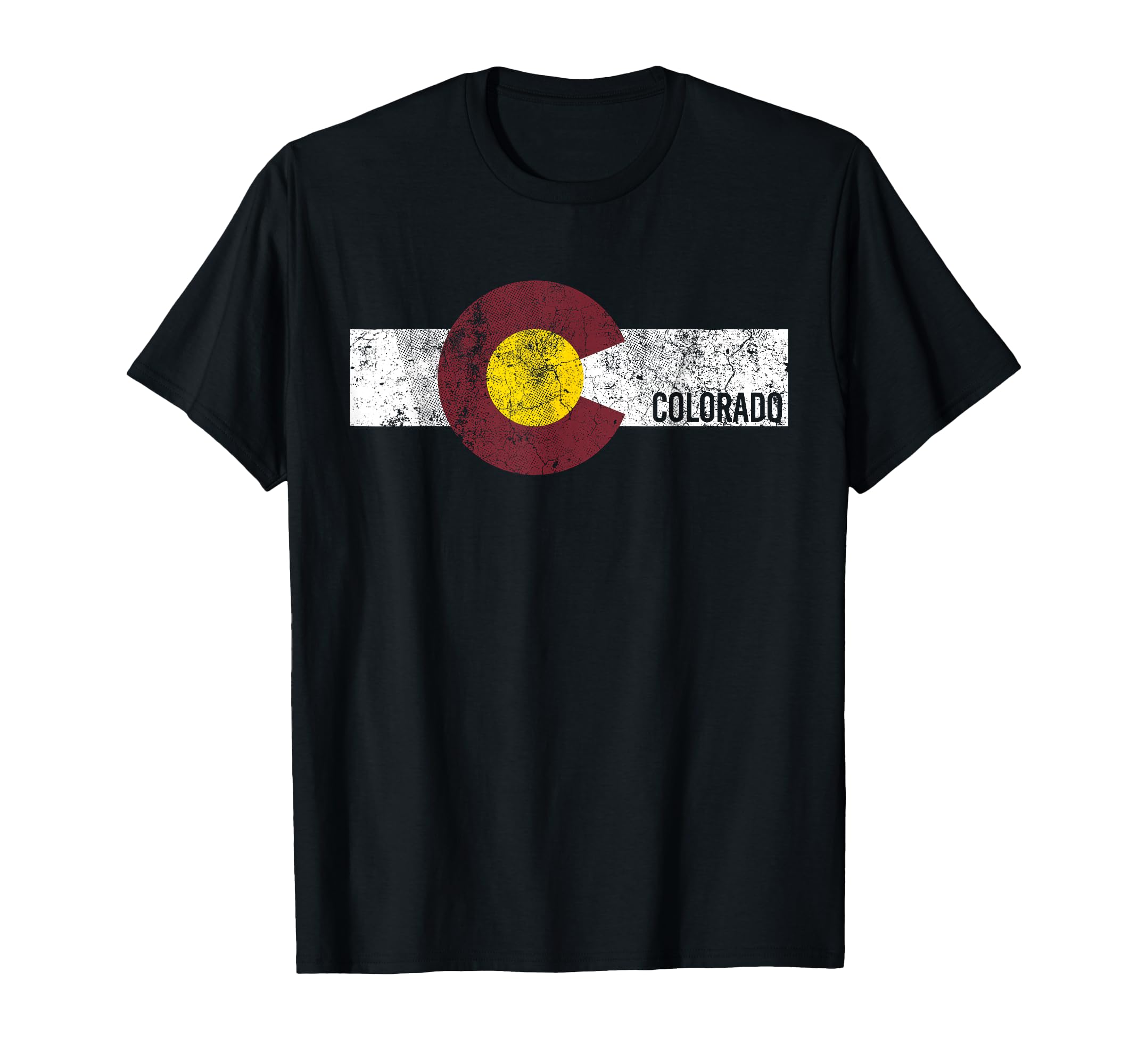 Colorado Flag Distressed T-Shirt - Graphic Print for Adults - T-Shirt, Sweatshirt, Hoodie