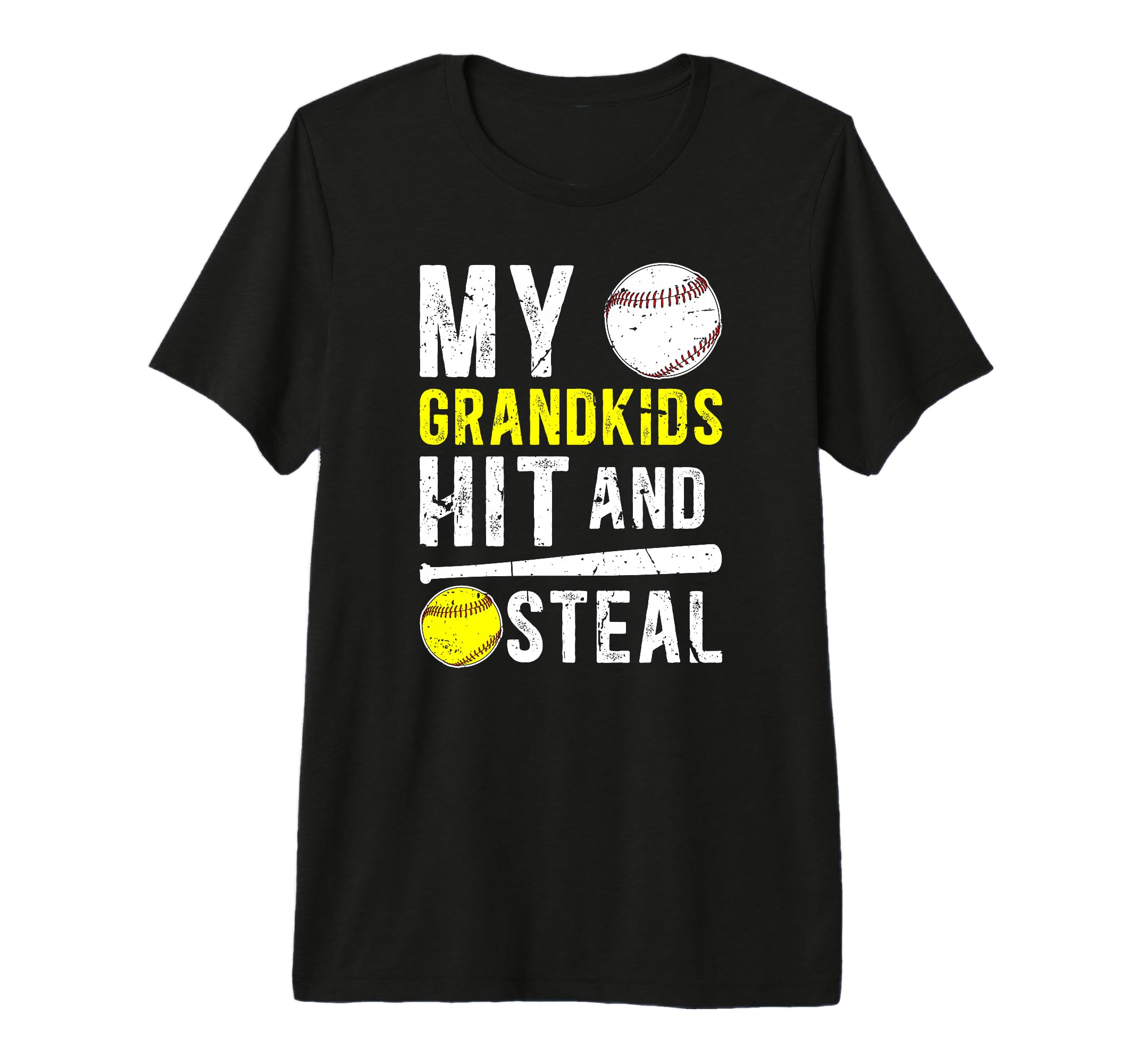 Mens My Grandkids Hit And Steal T-Shirt - Aesthetic Graphic Unisex - T-Shirt, Sweatshirt, Hoodie