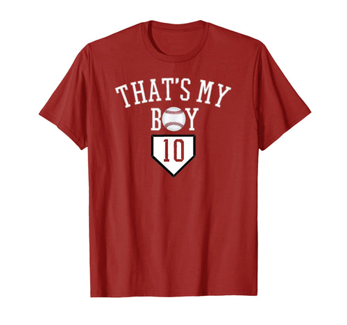 10 Thats My Baseball Number Baseball Mom T-Shirt - Streetwear Style Unisex - T-Shirt, Sweatshirt, Hoodie