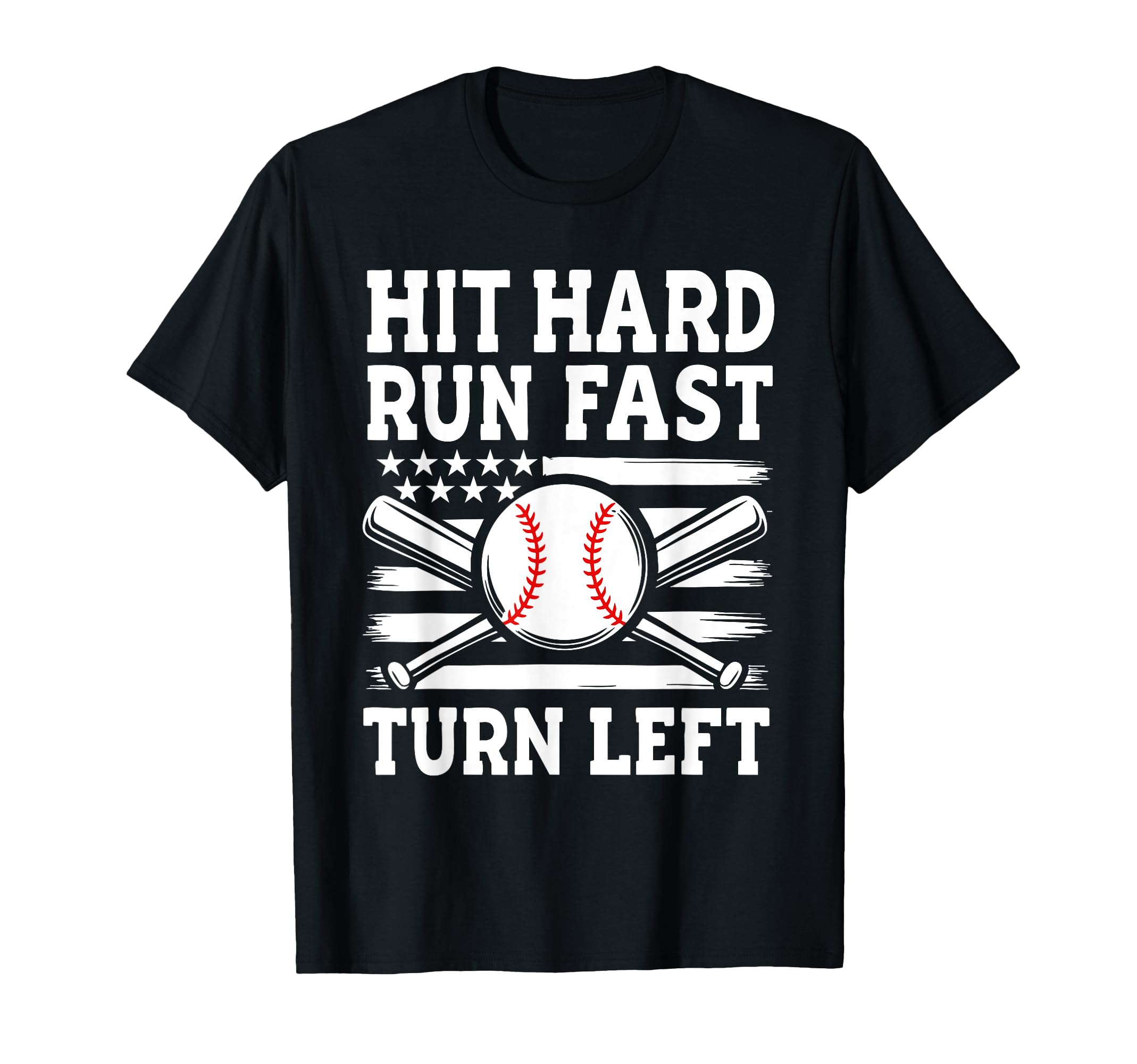 Hit Hard Run Fast Turn Left T-Shirt - Minimalist Print Men Women - T-Shirt, Sweatshirt, Hoodie