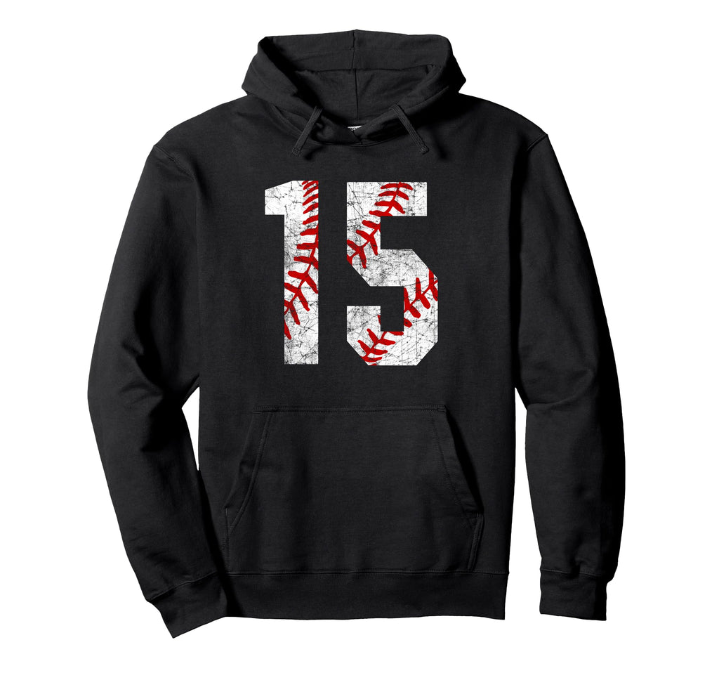 Baseball Mom 15 Jersey Baseball Hoodie - Minimalist Print for Adults - T-Shirt, Sweatshirt, Hoodie