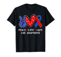 Peace Love Cure Chd Congenital Heart T-Shirt - Custom Art Print Men Women - T-Shirt, Sweatshirt, Hoodie