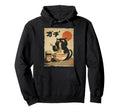 Cat Ramen Aesthetic Japanese Ukiyo E Hoodie - Fun Novelty Design Men Women - T-Shirt, Sweatshirt, Hoodie