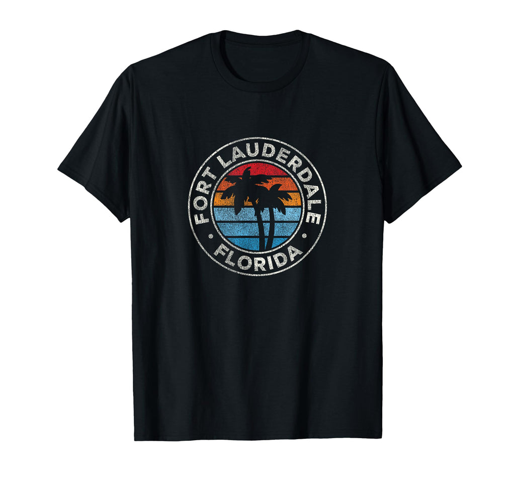 Fort Lauderdale Florida Fl 70S T-Shirt - Trendy Graphic Men Women - T-Shirt, Sweatshirt, Hoodie