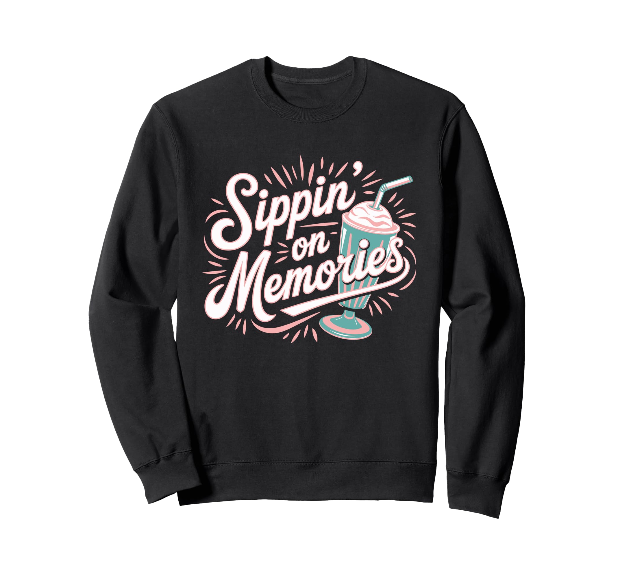 Fast Food Nostalgia Diner Sweatshirt - Casual Everyday Wear Men Women - T-Shirt, Sweatshirt, Hoodie