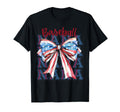 Baseball Nana Usa Flag Bow Grandma T-Shirt - Fun Novelty Design Men Women - T-Shirt, Sweatshirt, Hoodie