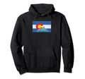 Colorado Flag And Rocky Mountain Hoodie - Casual Everyday Wear Men Women - T-Shirt, Sweatshirt, Hoodie