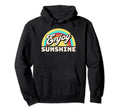 Enjoy Sunshine Rainbow Hippie Vibes Hoodie - Minimalist Print for Adults - T-Shirt, Sweatshirt, Hoodie