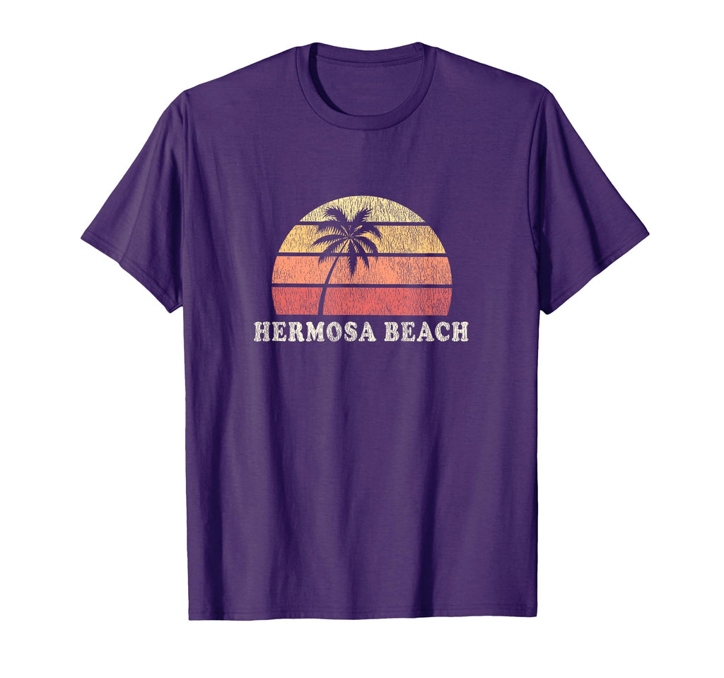 Hermosa Beach Ca 70S Throwback T-Shirt - Novelty Apparel for Adults - T-Shirt, Sweatshirt, Hoodie