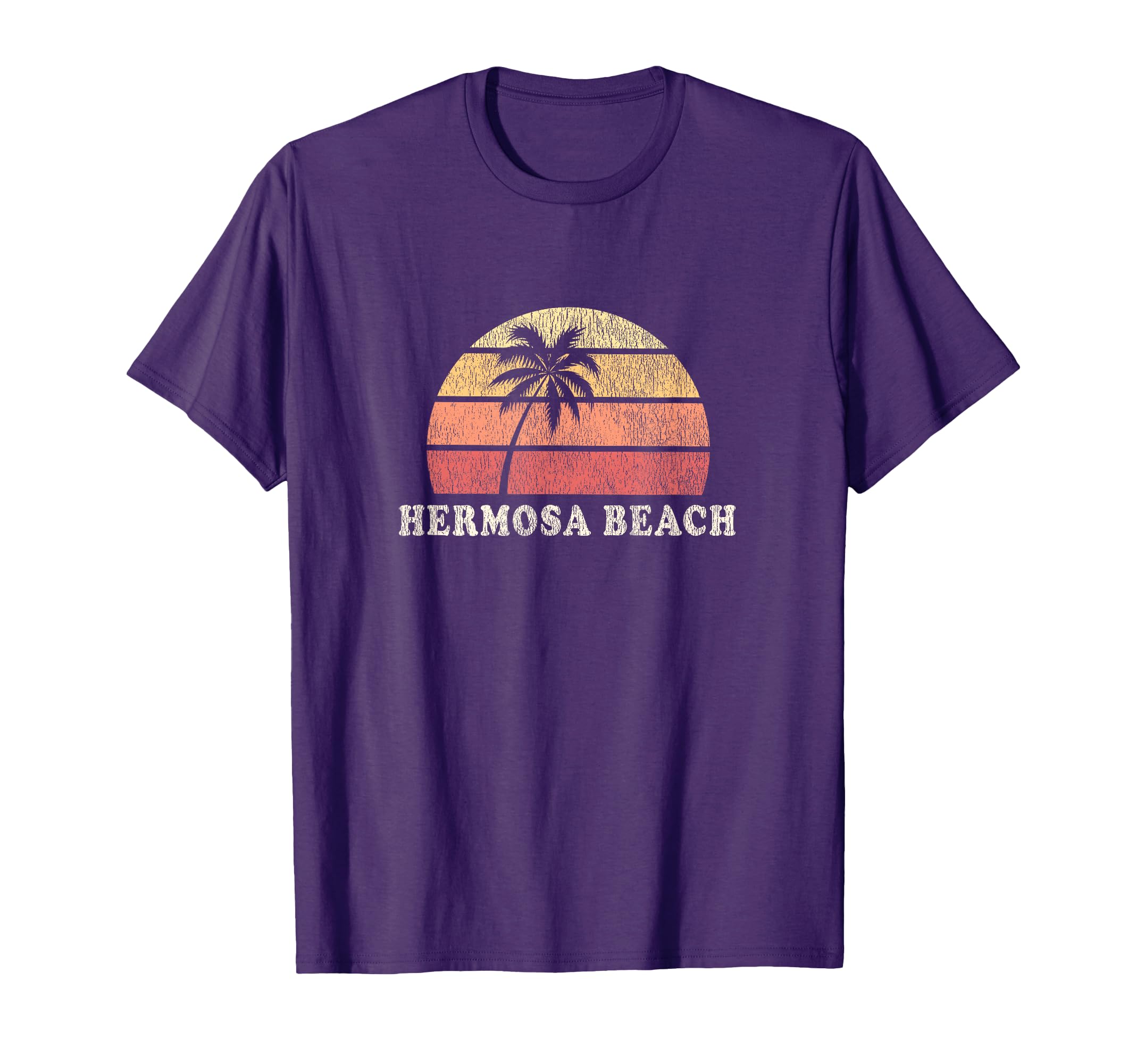 Hermosa Beach Ca 70S Throwback T-Shirt - Novelty Apparel for Adults - T-Shirt, Sweatshirt, Hoodie