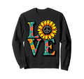 60S 70S Flower Power Hippy Sweatshirt - Casual Everyday Wear Men Women - T-Shirt, Sweatshirt, Hoodie