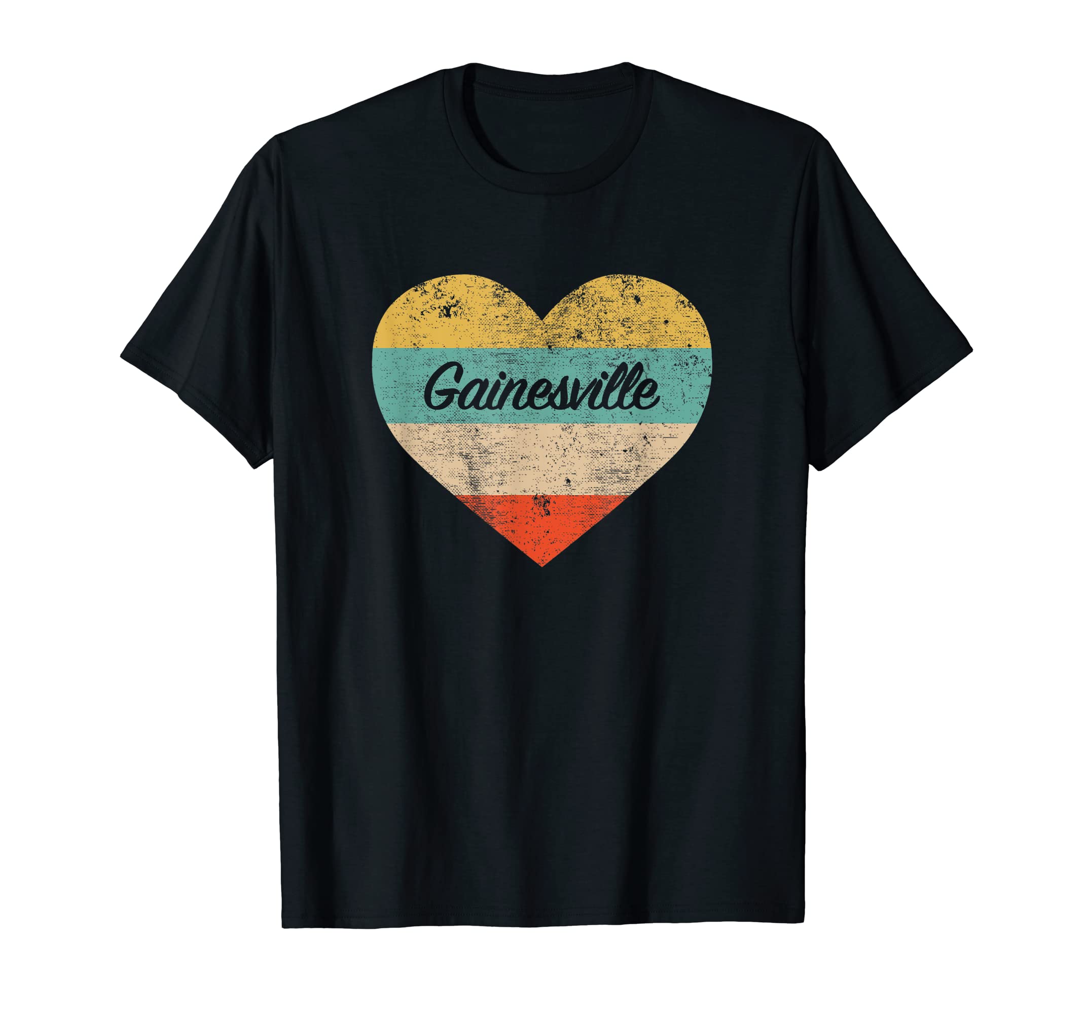 I Love Gainesville Florida Distressed T-Shirt - Unique Graphic for Adults - T-Shirt, Sweatshirt, Hoodie