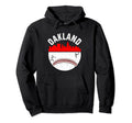 Oakland Cityscape Baseball Hoodie - Casual Everyday Wear for Adults - T-Shirt, Sweatshirt, Hoodie