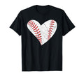 Baseball Heart Sports Player Mom Dad T-Shirt - Aesthetic Graphic for Adults - T-Shirt, Sweatshirt, Hoodie