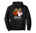 Game Day Vibes Funny Baseball Basketball Mom Hoodie - Graphic Print Unisex - T-Shirt, Sweatshirt, Hoodie