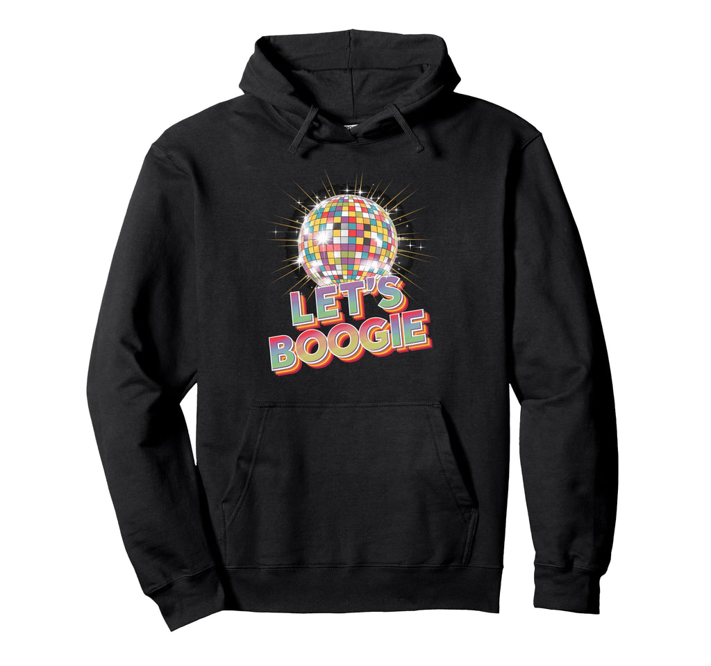 Disco Ball Lets Boogie Fever Discoball Party Hoodie - Unique Graphic Unisex - T-Shirt, Sweatshirt, Hoodie