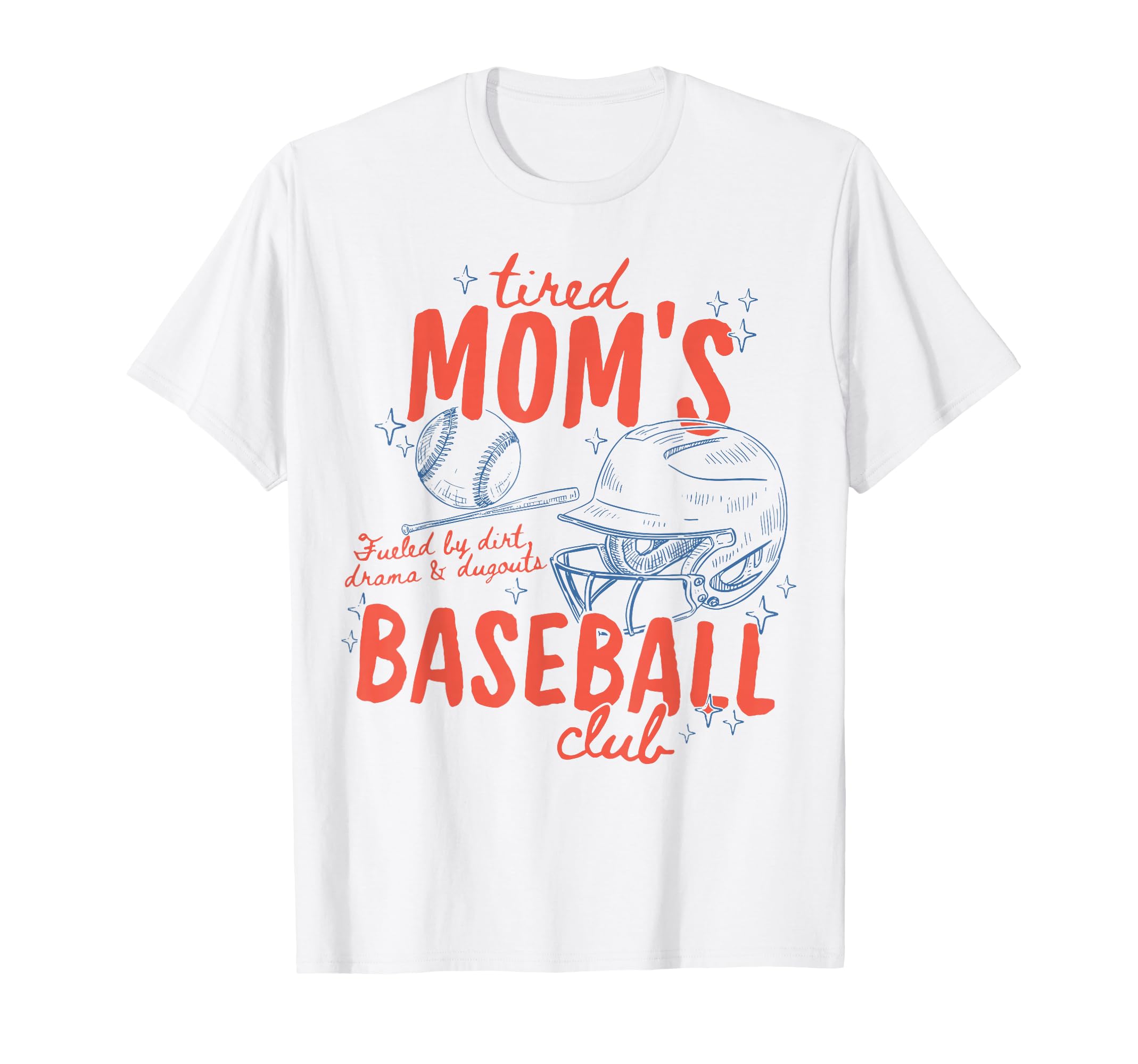 Tired Moms Baseball Club Baseball Mom T-Shirt - Trendy Graphic Men Women - T-Shirt, Sweatshirt, Hoodie