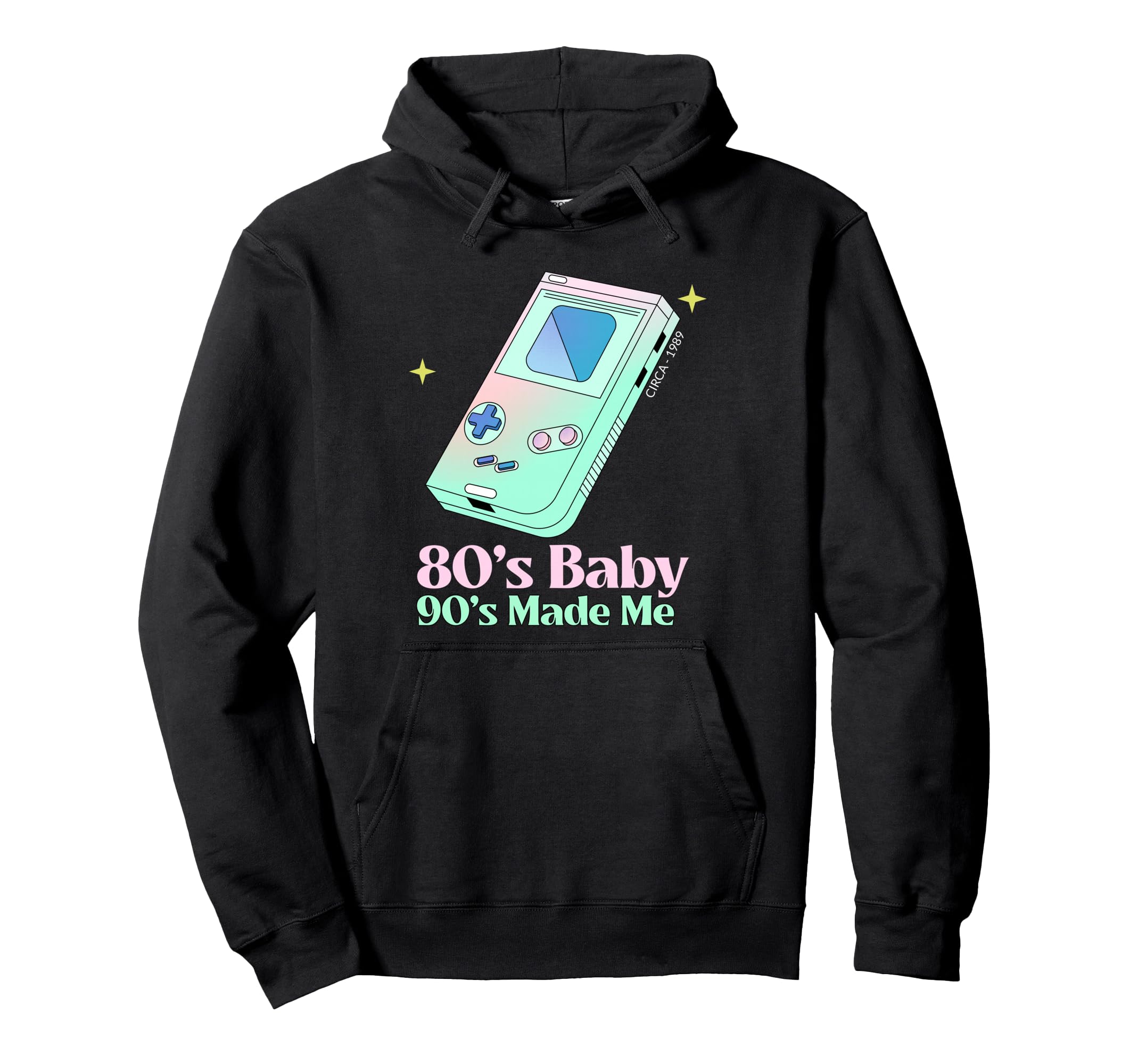 80S 90S Made Me Nostalgia Hoodie - Casual Everyday Wear Men Women - T-Shirt, Sweatshirt, Hoodie