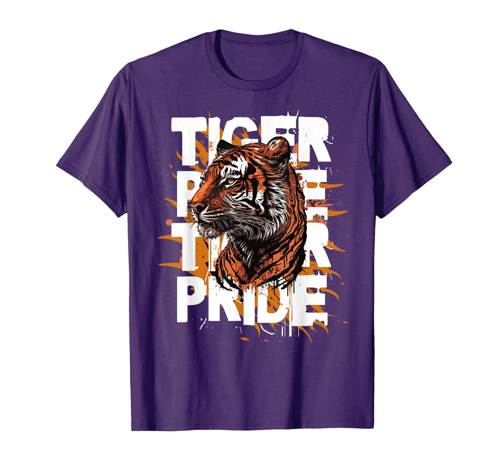 Tiger Pride Day Mom Dad Tigers Game T-Shirt - Aesthetic Graphic Unisex - T-Shirt, Sweatshirt, Hoodie