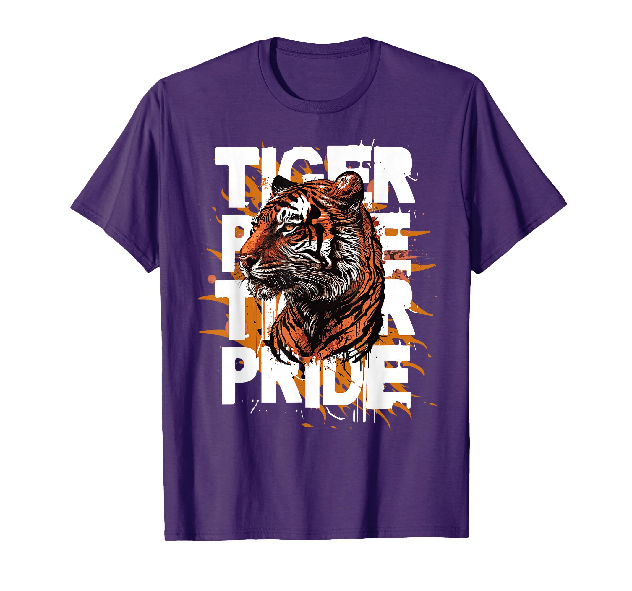 Tiger Pride Day Mom Dad Tigers Game T-Shirt - Aesthetic Graphic Unisex - T-Shirt, Sweatshirt, Hoodie