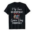 My Voice His Heartbeat Game Day Essentials T-Shirt - Graphic Print Unisex - T-Shirt, Sweatshirt, Hoodie