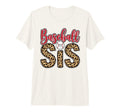 Baseball Sister Leopard Little T-Shirt - Fun Novelty Design for Adults - T-Shirt, Sweatshirt, Hoodie
