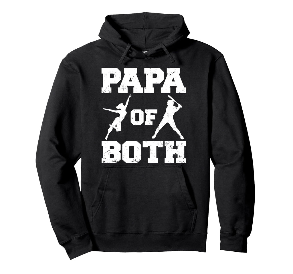 Papa Both Funny Baseball And Dance Papa Hoodie - Unique Graphic Men Women - T-Shirt, Sweatshirt, Hoodie