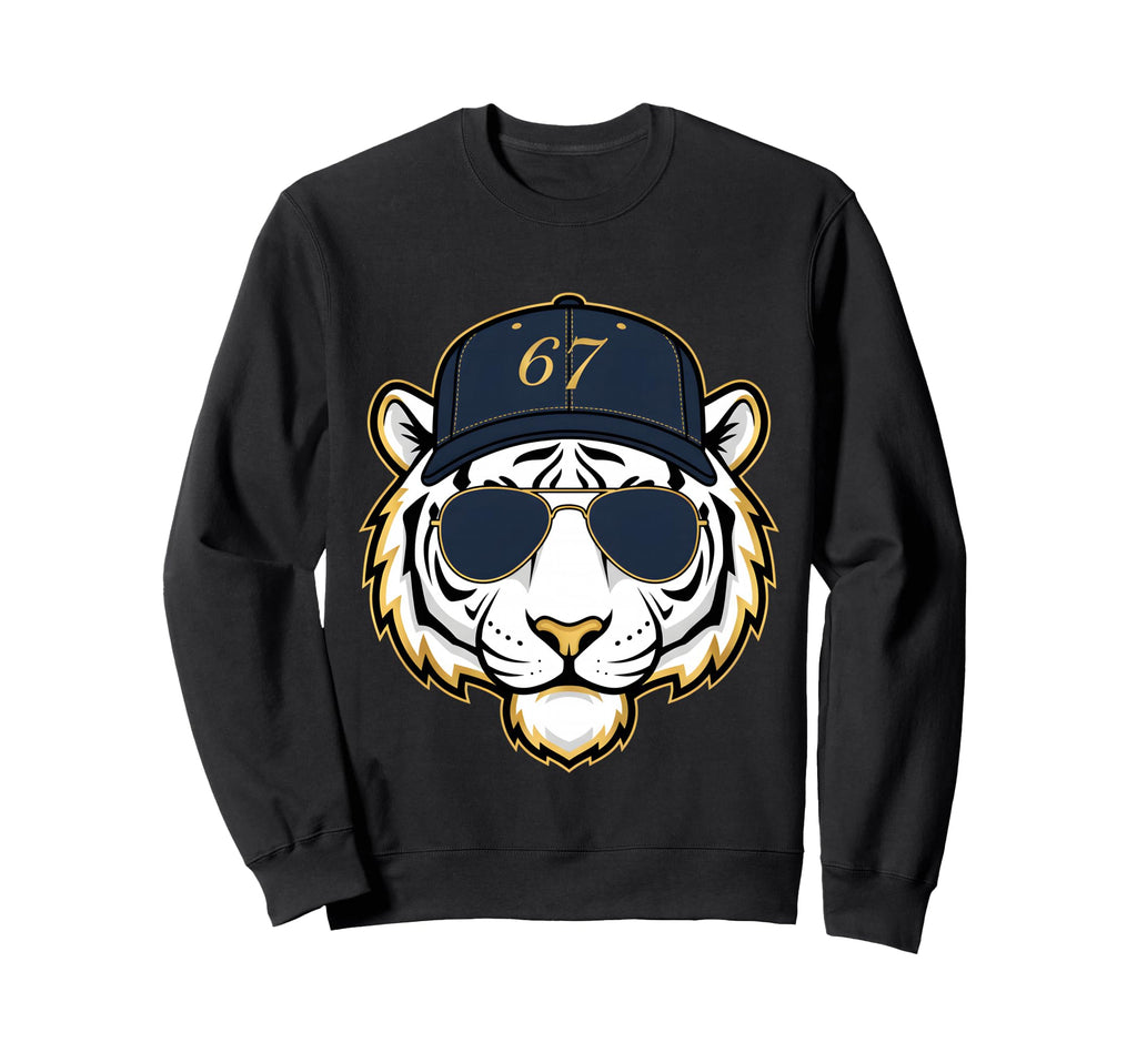 Tiger 67 Mascot Sports Team Sweatshirt - Aesthetic Graphic for Adults - T-Shirt, Sweatshirt, Hoodie