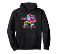 Funky Santa Groovy Skating Roller Skater Hoodie - Trendy Graphic Men Women - T-Shirt, Sweatshirt, Hoodie