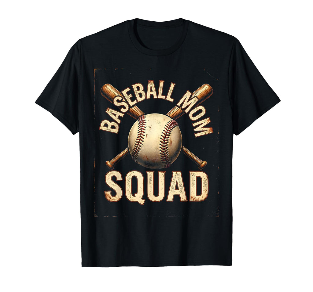 Baseball Mom Squad Proud Sports T-Shirt - Minimalist Print for Adults - T-Shirt, Sweatshirt, Hoodie