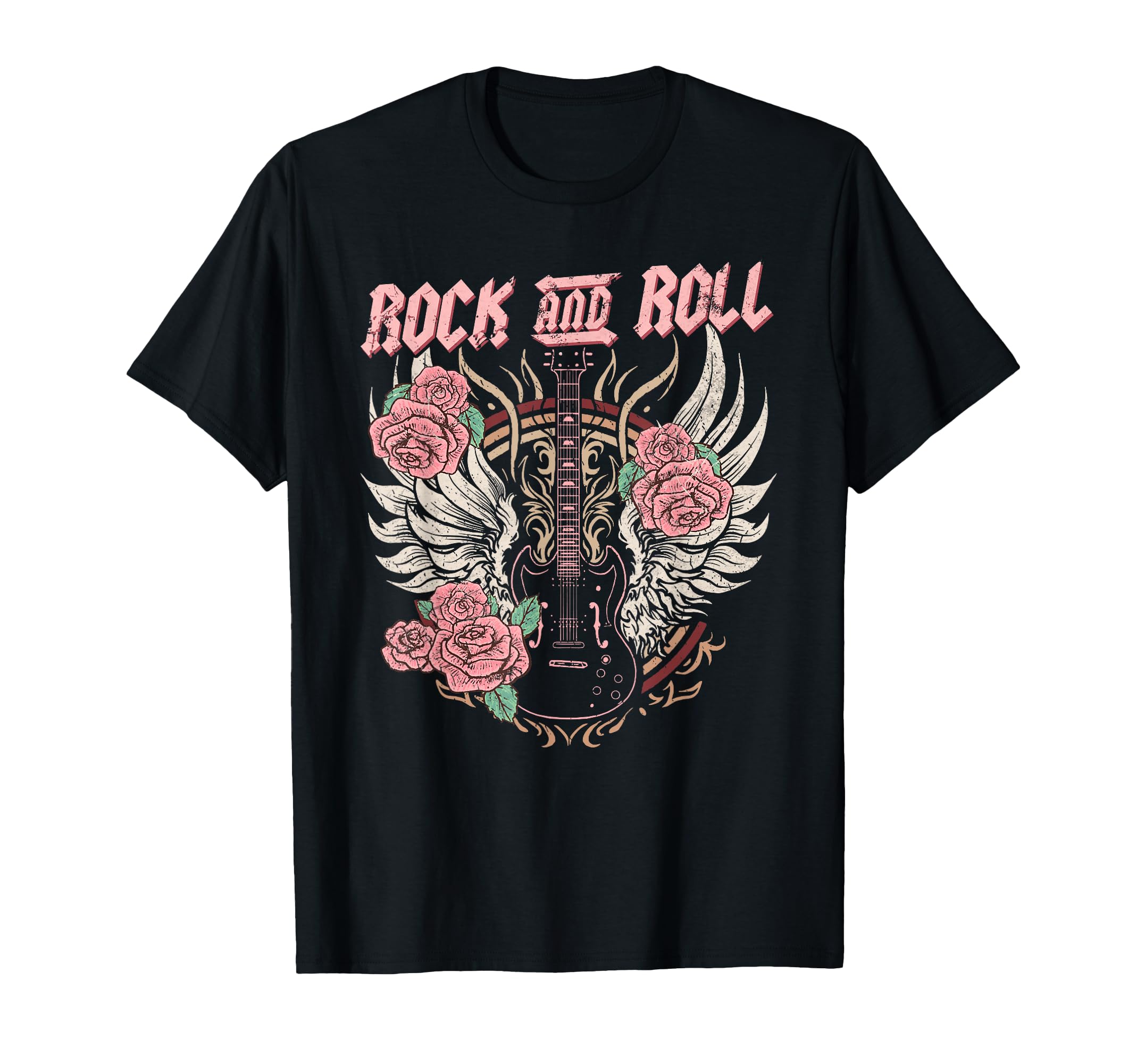 Rock And Roll Guitar Rock Music T-Shirt - Minimalist Print Men Women - T-Shirt, Sweatshirt, Hoodie