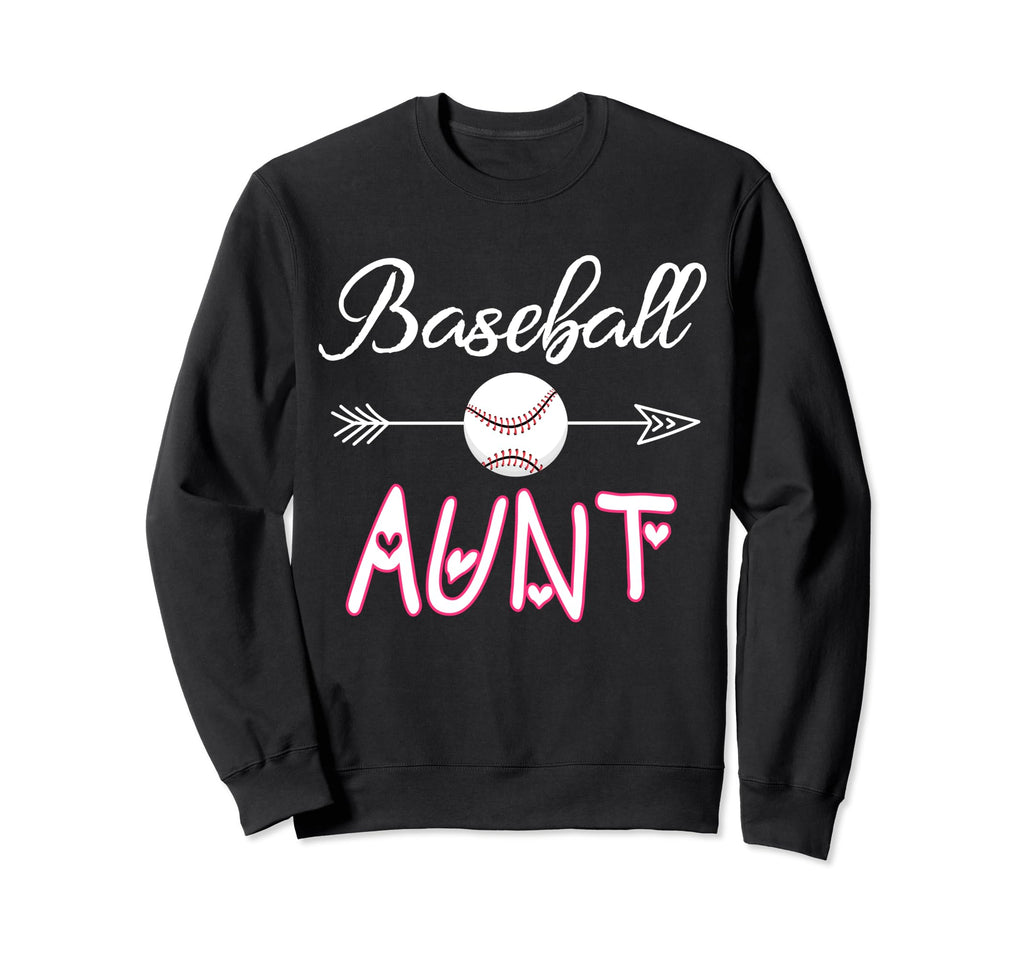 Baseball Aunt Birthday Sport Sweatshirt - Minimalist Print Men Women - T-Shirt, Sweatshirt, Hoodie