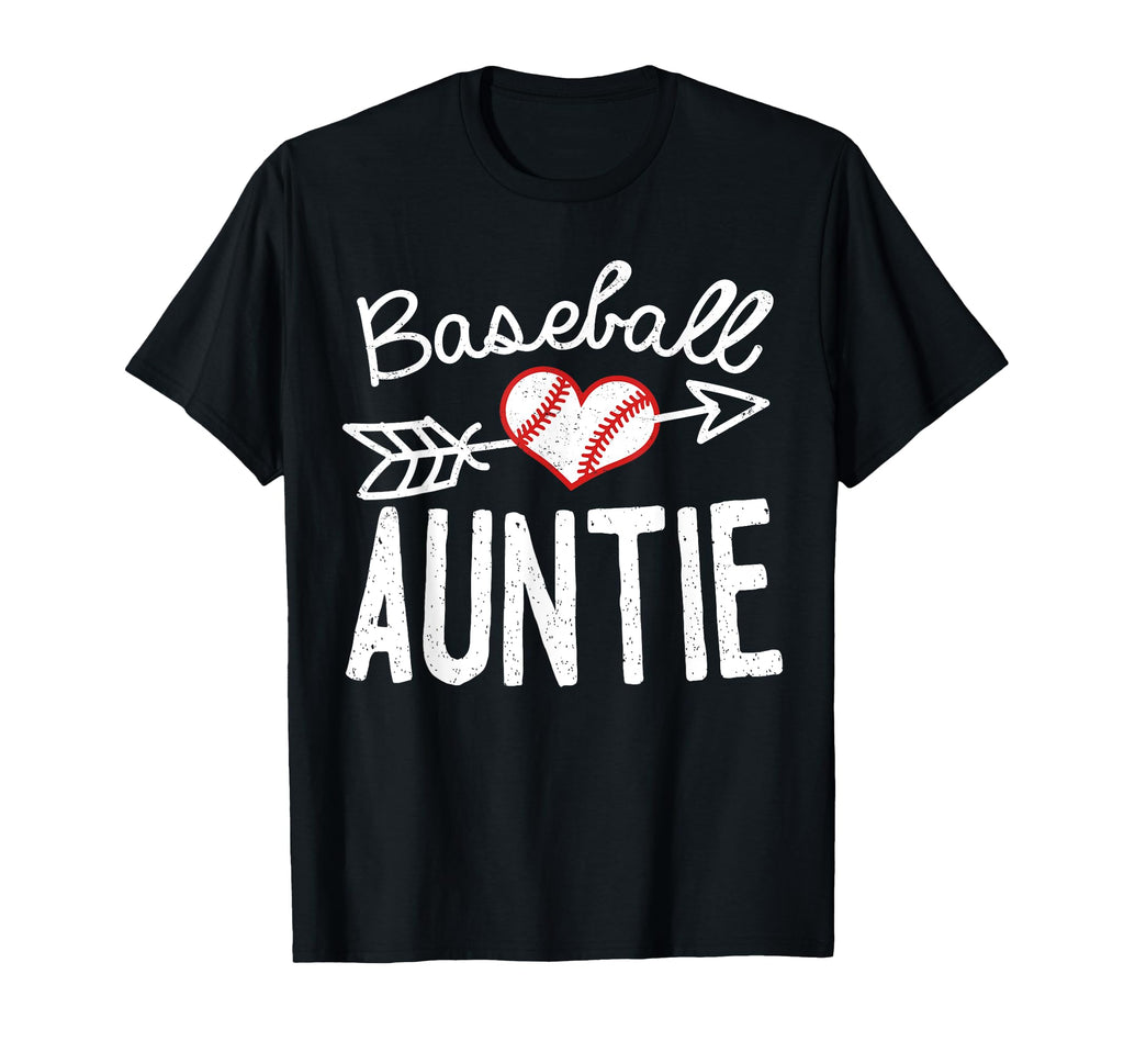 Baseball Auntie T-Shirt - Unique Graphic for Adults - T-Shirt, Sweatshirt, Hoodie