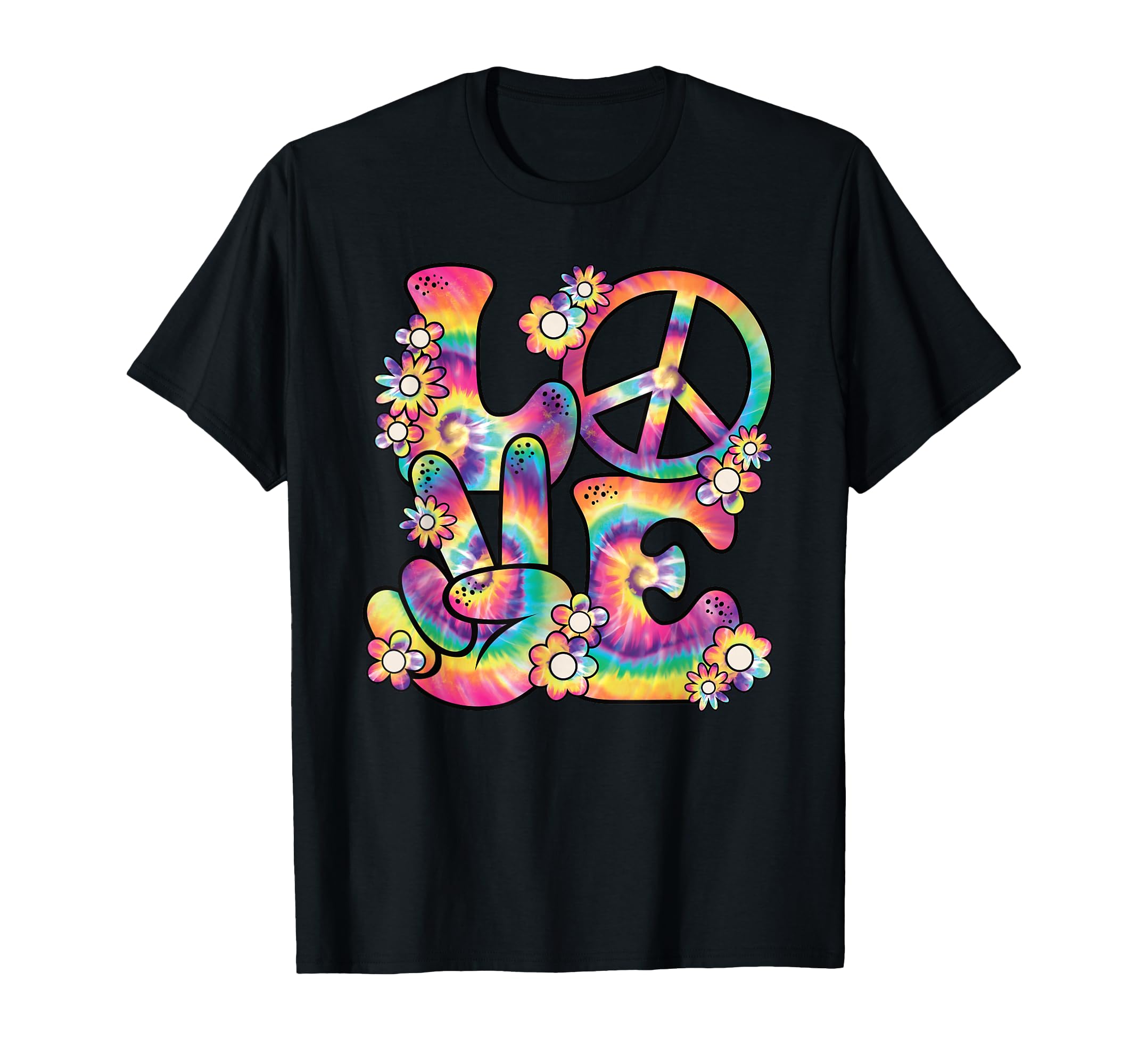 Hippie Love Peace 60S 70S Theme T-Shirt - Aesthetic Graphic Men Women - T-Shirt, Sweatshirt, Hoodie