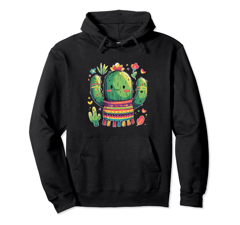 Cactus Serape Succulent Plant Cacti Hoodie - Trendy Graphic Men Women - T-Shirt, Sweatshirt, Hoodie