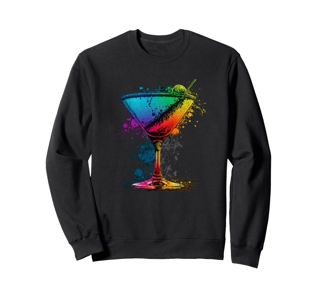 Martini Mixed Drink Colorful Sweatshirt - Casual Everyday Wear for Adults - T-Shirt, Sweatshirt, Hoodie