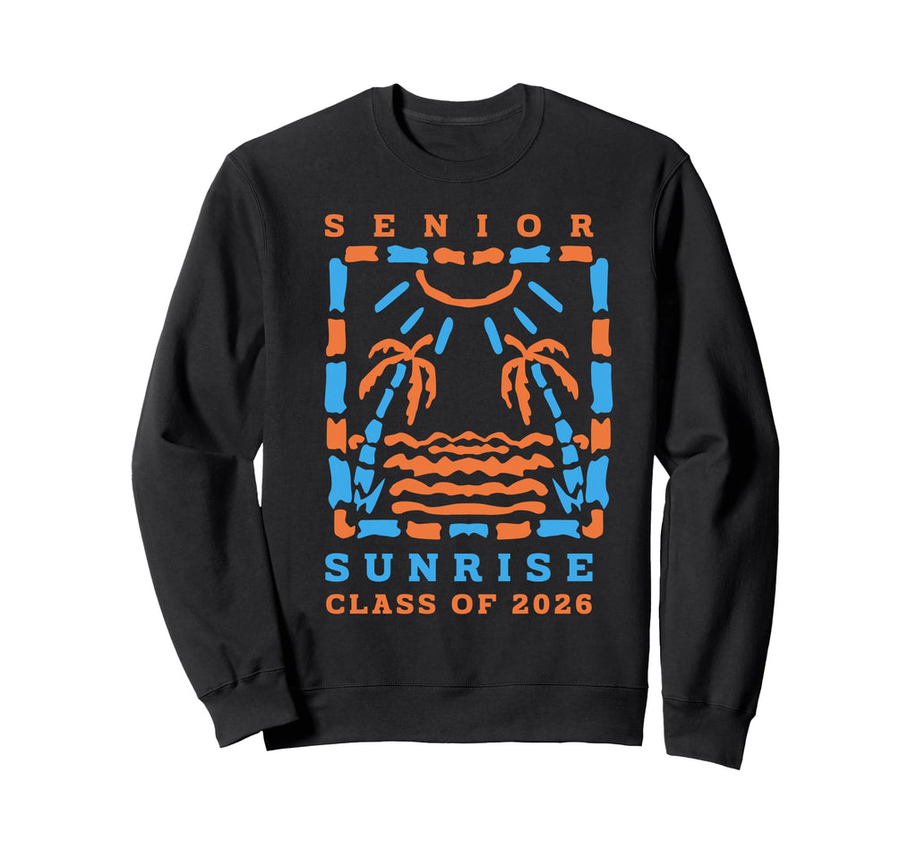 Senior Sunrise 2026 Boho Colorful Sweatshirt - Custom Art Print Unisex - T-Shirt, Sweatshirt, Hoodie