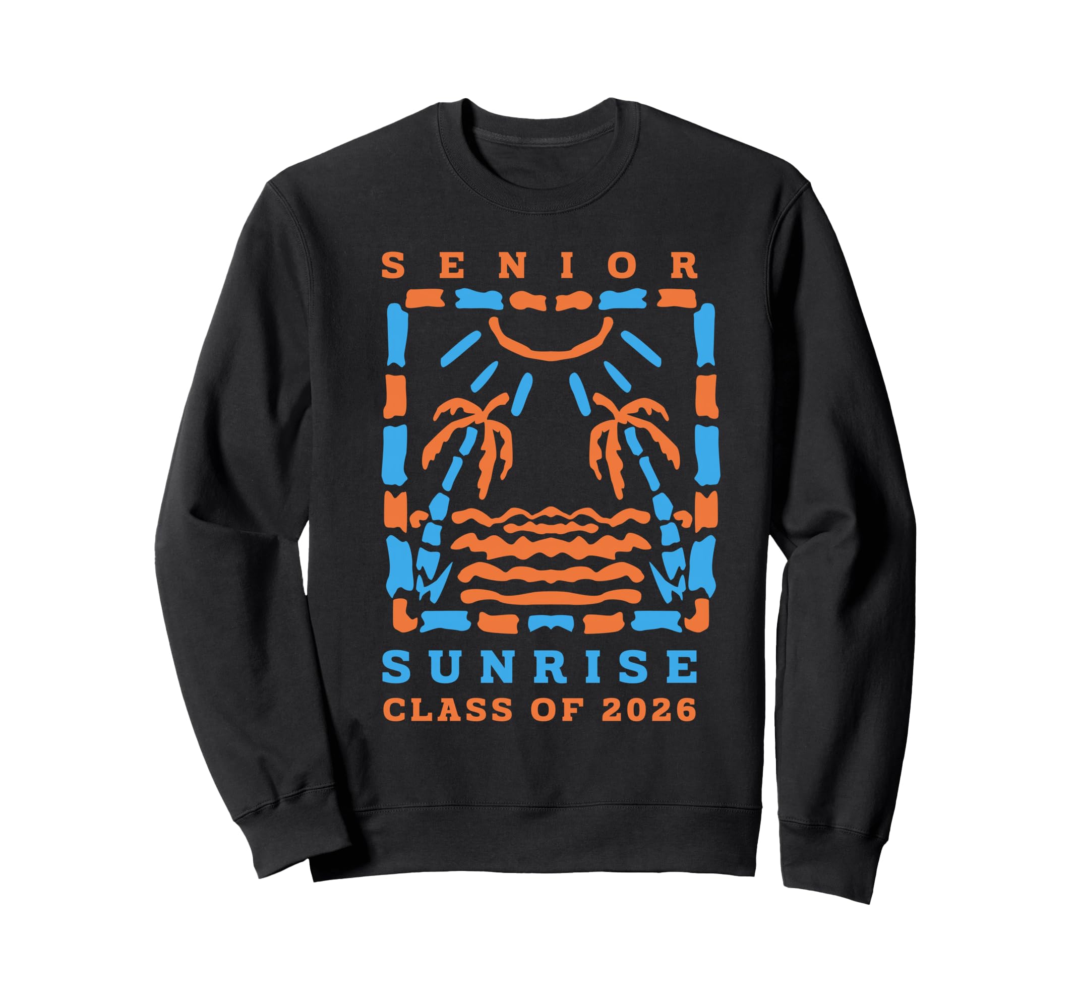 Senior Sunrise 2026 Boho Colorful Sweatshirt - Custom Art Print Unisex - T-Shirt, Sweatshirt, Hoodie