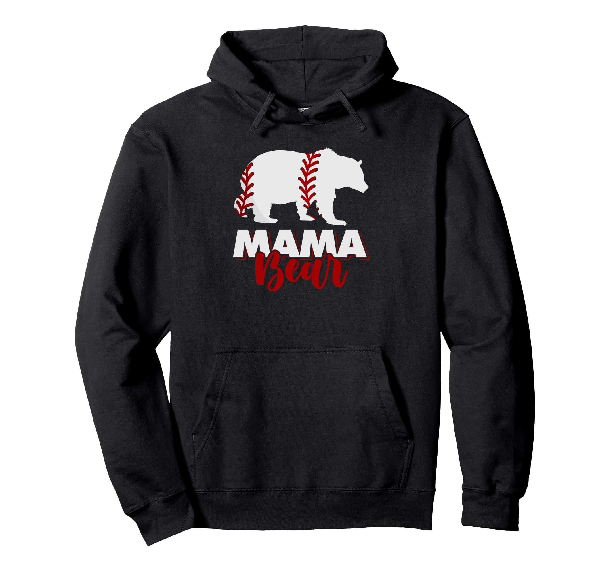 Moms Mama Mothers Day Baseball Sport Hoodie - Fun Novelty Design Men Women - T-Shirt, Sweatshirt, Hoodie